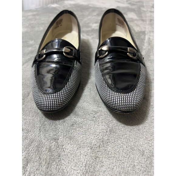 Naturalizer Loafers Horse Bit Slip On Shoes Women Size 8 M Black Patent Leather - Picture 4 of 9